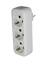 Adaptor 3 Schuko sockets